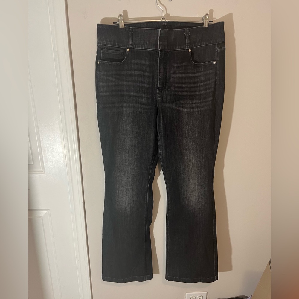 WHBM Extra High Rise Skinny Flare Jeans